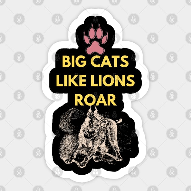 big cats like lions roar Sticker by busines_night